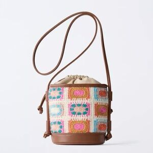 NWT ZARA CROCHET CROSSBODY BAG